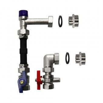 MFL Heat flow meter connection kit, vertical 1"